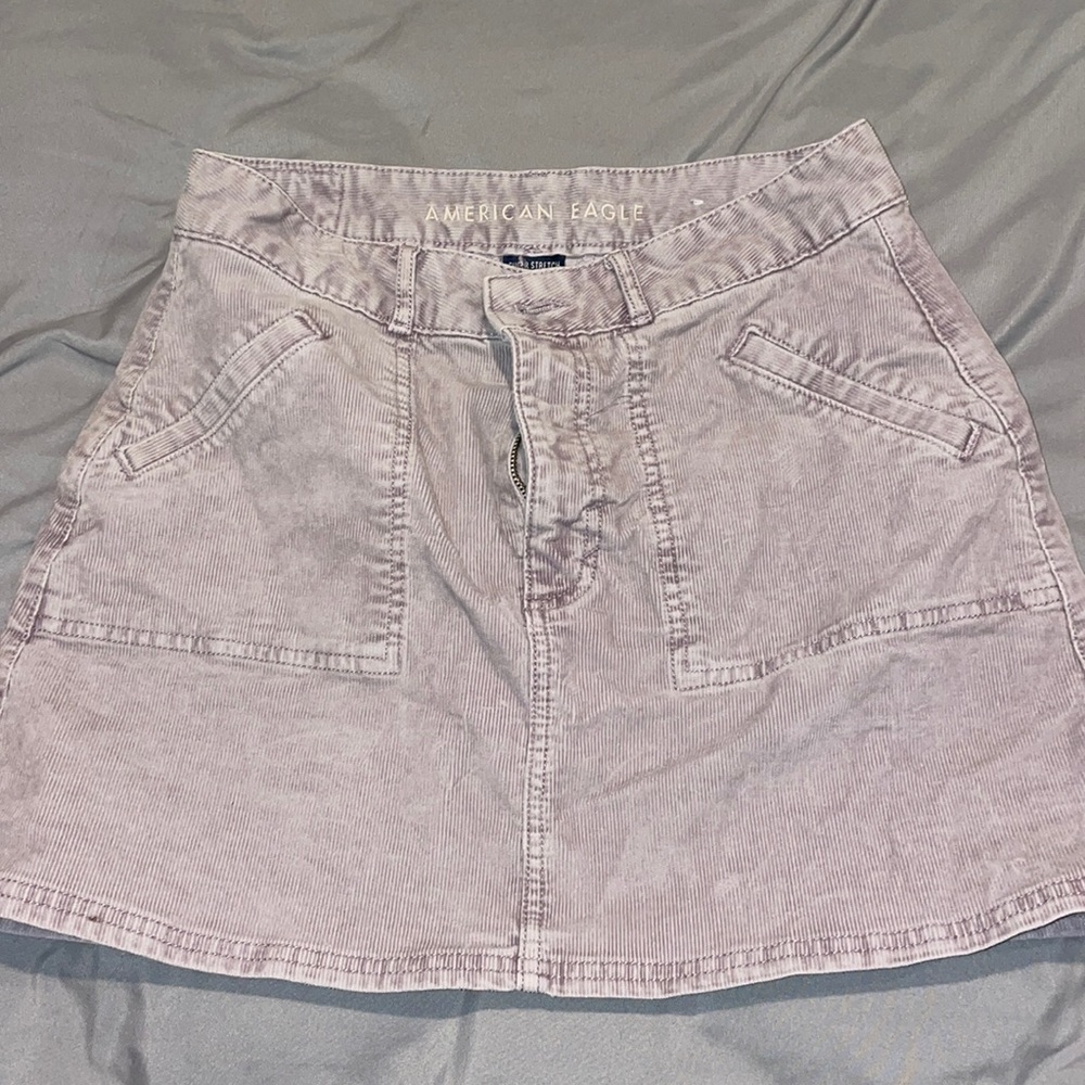 Lilac American eagle jean skirt